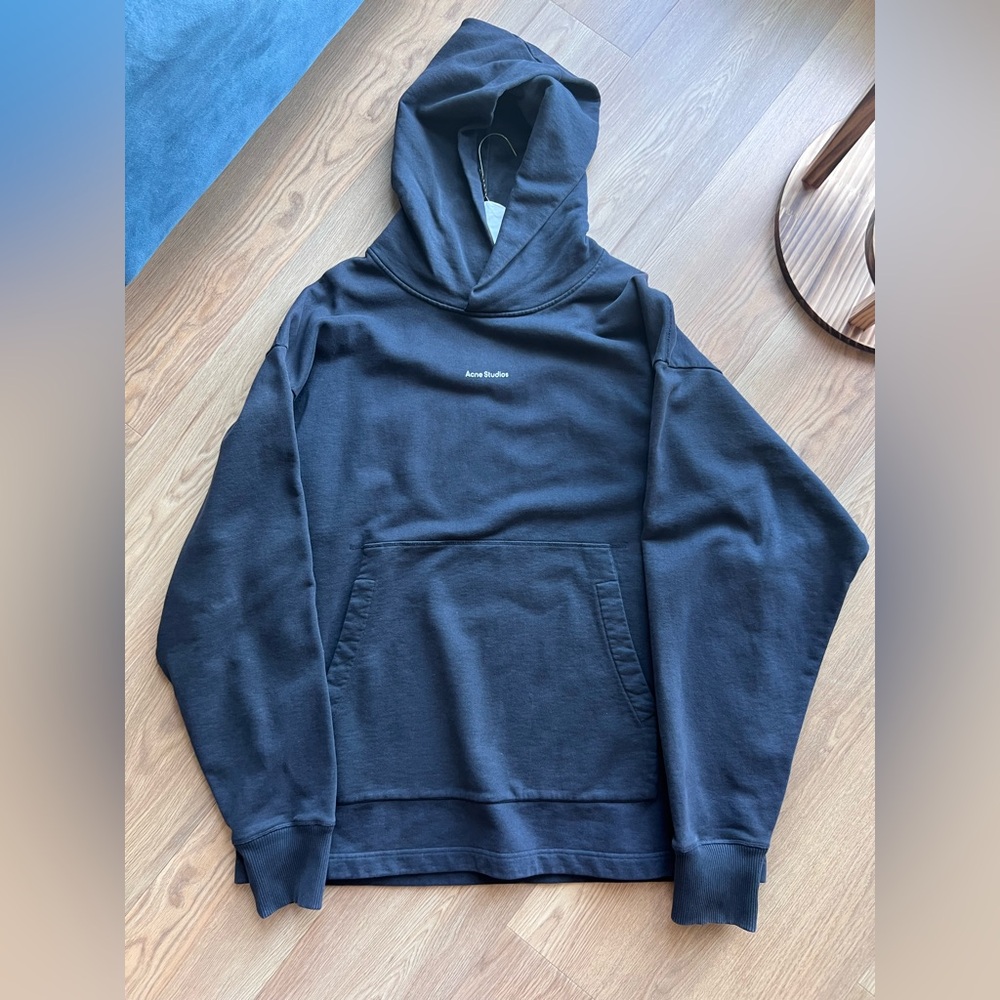 ACNE STUDIOS Small Logo Embroidered Organic Cotton Hoodie